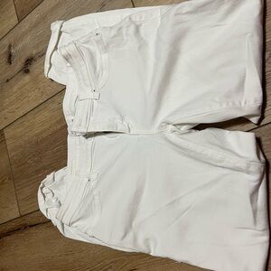 Chic White Denim Trousers